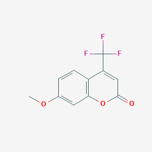 7-Methoxy-4-(trifluoromethyl)-2H-chromen-2-one chemical structure (CAS 575-04-2)
