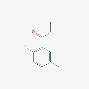 1-(2-Fluoro-5-methylphenyl)propan-1-one chemical structure (CAS 575-65-5)