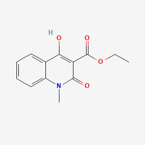 Ethyl 4-hydroxy-1-methyl-2-oxo-1,2-dihydroquinoline-3-carboxylate chemical structure (CAS 57513-54-9)
