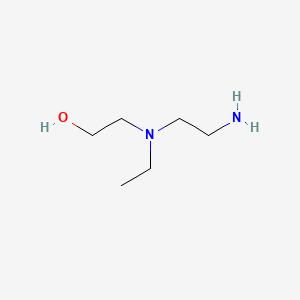 2-((2-Aminoethyl)(ethyl)amino)ethan-1-ol chemical structure (CAS 5753-48-0)