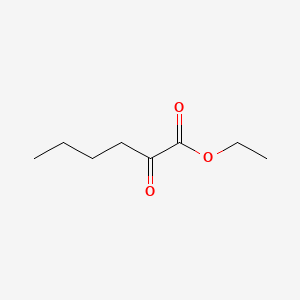 Ethyl 2-oxohexanoate chemical structure (CAS 5753-96-8)