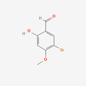 5-Bromo-2-hydroxy-4-methoxybenzaldehyde chemical structure (CAS 57543-36-9)