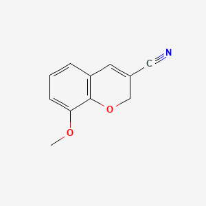 8-Methoxy-2H-chromene-3-carbonitrile chemical structure (CAS 57543-69-8)