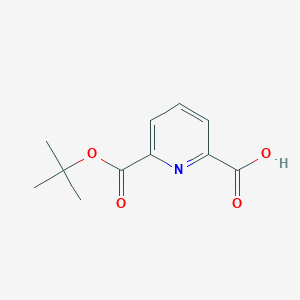 6-(tert-Butoxycarbonyl)picolinic acid chemical structure (CAS 575433-76-0)