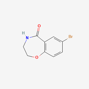 7-Bromo-3,4-dihydrobenzo[f][1,4]oxazepin-5(2H)-one chemical structure (CAS 5755-05-5)