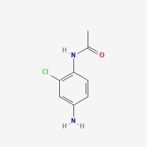 N-(4-Amino-2-chlorophenyl)acetamide chemical structure (CAS 57556-49-7)
