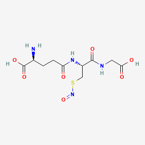 (S)-2-Amino-5-(((R)-1-((carboxymethyl)amino)-3-(nitrosothio)-1-oxopropan-2-yl)amino)-5-oxopentanoic acid chemical structure (CAS 57564-91-7)