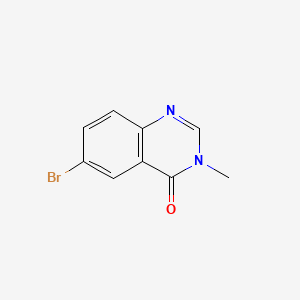 6-Bromo-3-methylquinazolin-4(3H)-one chemical structure (CAS 57573-59-8)