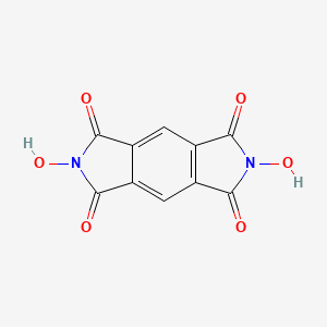 2,6-Dihydroxypyrrolo[3,4-f]isoindole-1,3,5,7(2H,6H)-tetraone chemical structure (CAS 57583-53-6)