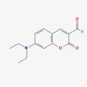 7-(Diethylamino)-2-oxo-2H-chromene-3-carbaldehyde chemical structure (CAS 57597-64-5)