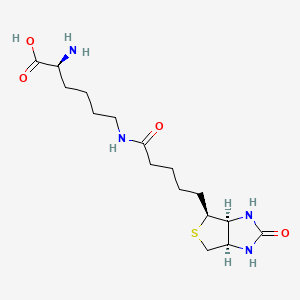 H-Lys(biotinyl)-OH chemical structure (CAS 576-19-2)