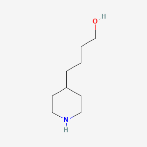 4-(4-Piperidyl)-1-butanol chemical structure (CAS 57614-92-3)