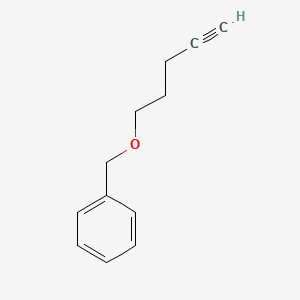 ((Pent-4-yn-1-yloxy)methyl)benzene chemical structure (CAS 57618-47-0)