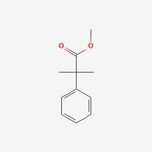 Methyl 2-methyl-2-phenylpropanoate chemical structure (CAS 57625-74-8)