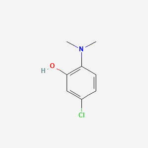 5-Chloro-2-(dimethylamino)phenol chemical structure (CAS 57649-14-6)