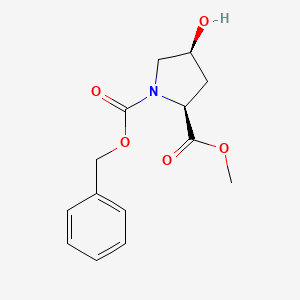 (2S,4S)-1-Benzyl 2-methyl 4-hydroxypyrrolidine-1,2-dicarboxylate chemical structure (CAS 57653-35-7)