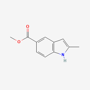 Methyl 2-methyl-1H-indole-5-carboxylate chemical structure (CAS 57663-18-0)