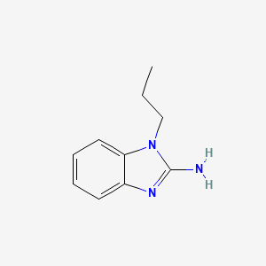 1-Propyl-1H-benzo[d]imidazol-2-amine chemical structure (CAS 57667-50-2)