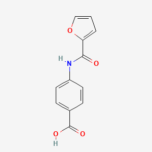 4-(Furan-2-carboxamido)benzoic acid chemical structure (CAS 5768-34-3)