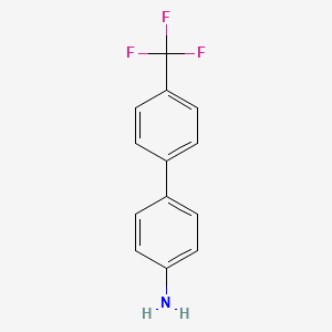 4'-(Trifluoromethyl)-[1,1'-biphenyl]-4-amine chemical structure (CAS 57688-34-3)
