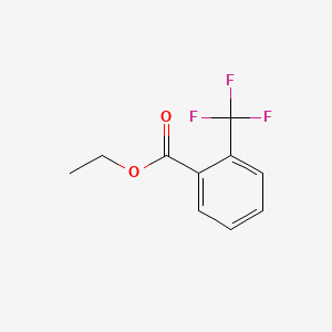 Ethyl 2-(trifluoromethyl)benzoate chemical structure (CAS 577-62-8)