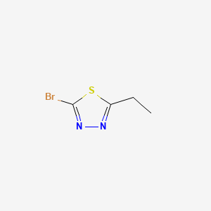 2-Bromo-5-ethyl-1,3,4-thiadiazole chemical structure (CAS 57709-49-6)