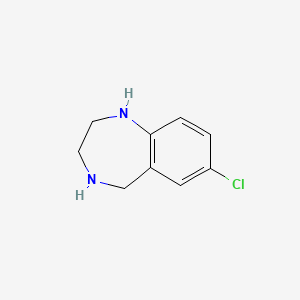 7-Chloro-2,3,4,5-tetrahydro-1H-benzo[e][1,4]diazepine chemical structure (CAS 57756-37-3)