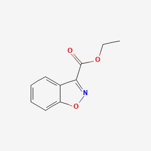 Ethyl benzo[d]isoxazole-3-carboxylate chemical structure (CAS 57764-49-5)