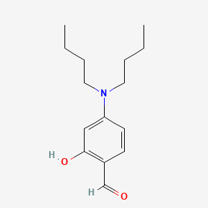 4-(Dibutylamino)-2-hydroxybenzaldehyde chemical structure (CAS 57771-09-2)
