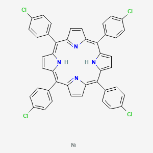 5,10,15,20-Tetrakis(4-chlorophenyl)porphyrin nickel chemical structure (CAS 57774-14-8)