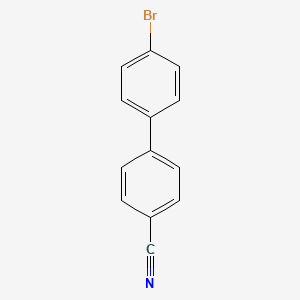 4'-Bromo-[1,1'-biphenyl]-4-carbonitrile chemical structure (CAS 57774-35-3)