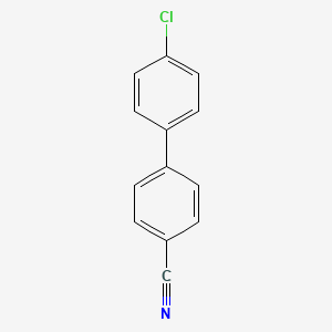 4'-Chloro-[1,1'-biphenyl]-4-carbonitrile chemical structure (CAS 57774-36-4)