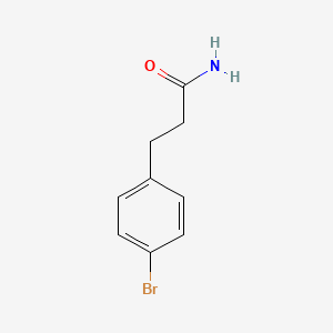 3-(4-Bromophenyl)propanamide chemical structure (CAS 57775-11-8)