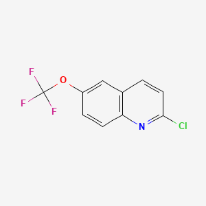 2-Chloro-6-(trifluoromethoxy)quinoline chemical structure (CAS 577967-67-0)