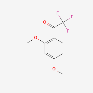1-(2,4-Dimethoxyphenyl)-2,2,2-trifluoroethanone chemical structure (CAS 578-16-5)