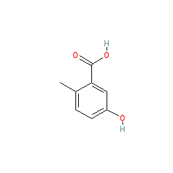 5-Hydroxy-2-methylbenzoic acid chemical structure (CAS 578-22-3)