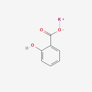 Potassium 2-hydroxybenzoate chemical structure (CAS 578-36-9)