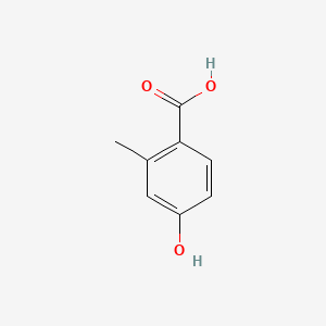 4-Hydroxy-2-methylbenzoic acid chemical structure (CAS 578-39-2)