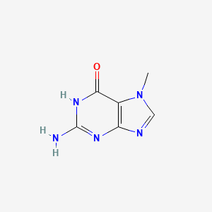 2-Amino-7-methyl-1H-purin-6(7H)-one chemical structure (CAS 578-76-7)