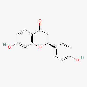 (S)-7-Hydroxy-2-(4-hydroxyphenyl)chroman-4-one chemical structure (CAS 578-86-9)