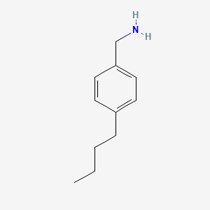 (4-Butylphenyl)methanamine chemical structure (CAS 57802-79-6)