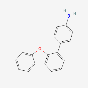 4-(Dibenzo[b,d]furan-4-yl)aniline chemical structure (CAS 578027-21-1)