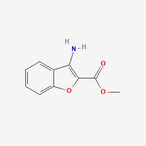Methyl 3-amino-2-benzo[b]furancarboxylate chemical structure (CAS 57805-85-3)