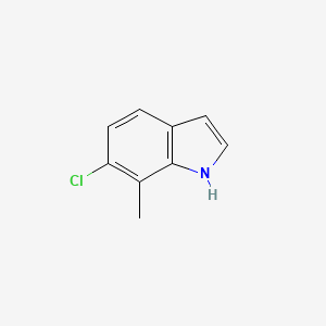 6-Chloro-7-methyl-1H-indole chemical structure (CAS 57817-09-1)
