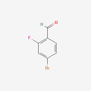 4-Bromo-2-fluorobenzaldehyde chemical structure (CAS 57848-46-1)