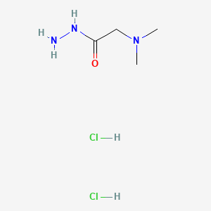 2-(Dimethylamino)acetohydrazide dihydrochloride chemical structure (CAS 5787-71-3)