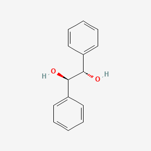 rel-(1R,2S)-1,2-Diphenylethane-1,2-diol chemical structure (CAS 579-43-1)