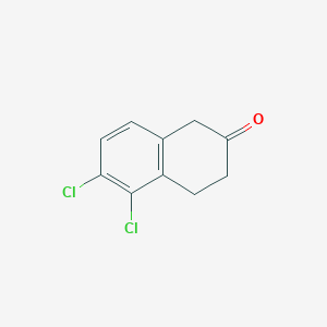 5,6-Dichloro-3,4-dihydronaphthalen-2(1H)-one chemical structure (CAS 57915-88-5)
