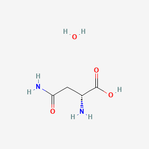 (R)-2-Aminosuccinamic  acid hydrate chemical structure (CAS 5794-24-1)