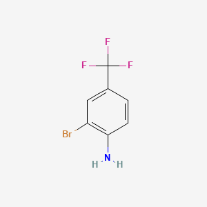 2-Bromo-4-(trifluoromethyl)aniline chemical structure (CAS 57946-63-1)